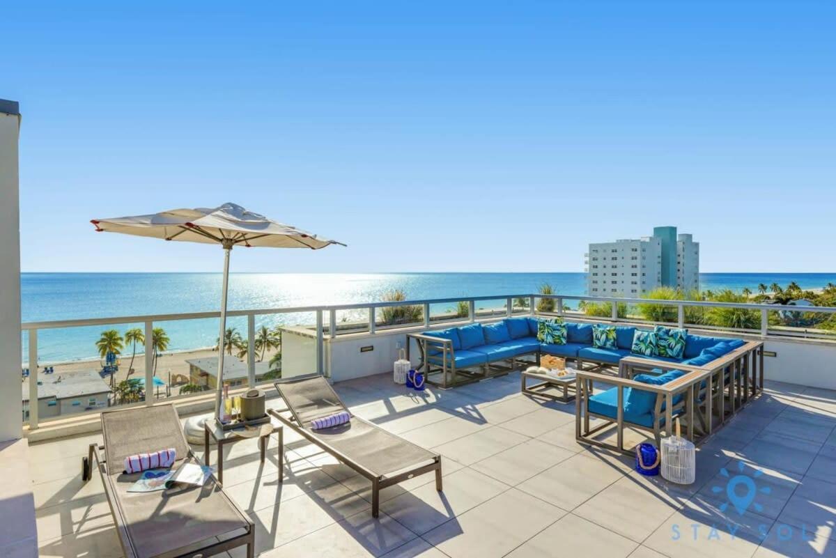 Exclusive Apartment - Rooftop Pool- Beachfront Hollywood Exterior photo